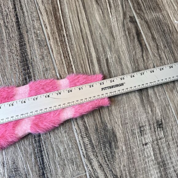 Barbie Pink Collar Crop Top preppy coquette soft fur chic stretch sweatshirt #50 - Picture 10 of 10